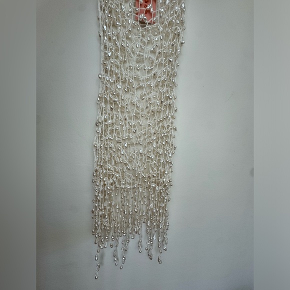 CULT GAIA ROMAN EMBELLISHED DRESS WHITE - Picture 4 of 5